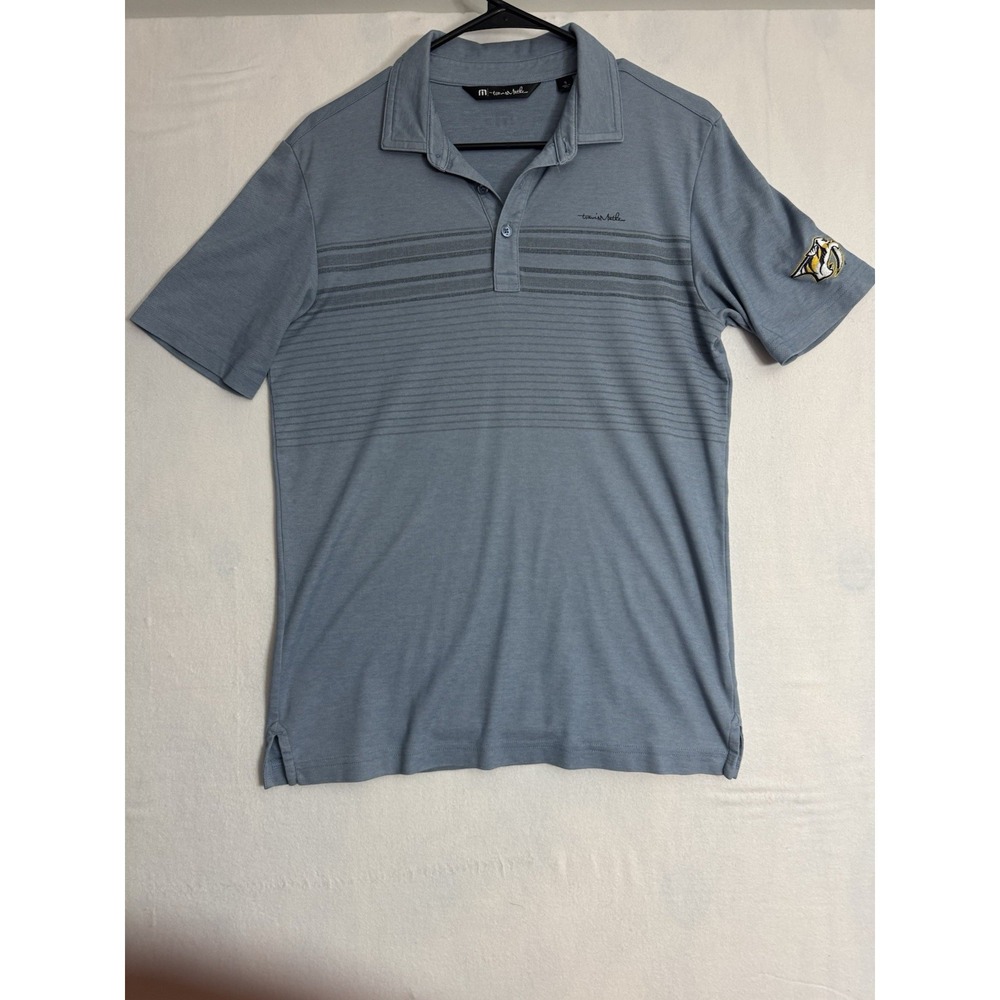 Men's Small Travis Mathew Performance Golf Polo NHL Nashville Predators Logo